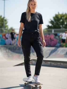 Designer brand Joe's Jeans Black Cargo Jogger cargo  Pants super soft